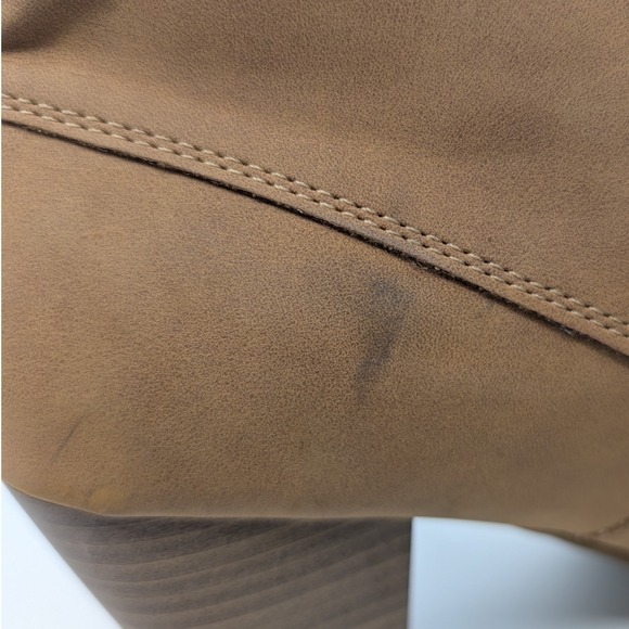 Andiamo Women's Tan Lace Up Chunky Heel Ankle Boots Size 8M - Picture 16 of 16